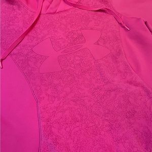 Under Armour UA Semifitted Pink Fleece Hoodie Women’s Size Medium